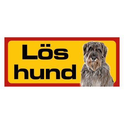 Röd/gul hundskylt, Riesenschnauzer hundskyltar, hundskyltar