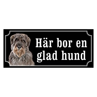 Riesenschnauzer silver gammaldags stil emaljskylt hund