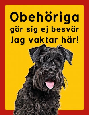 Dvärgschnauzer hundskyltar - stående