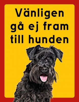 Dvärgschnauzer hundskyltar - stående