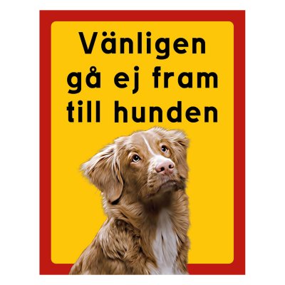 Röd/gul hundskylt, Tollare hundskyltar, hundskyltar