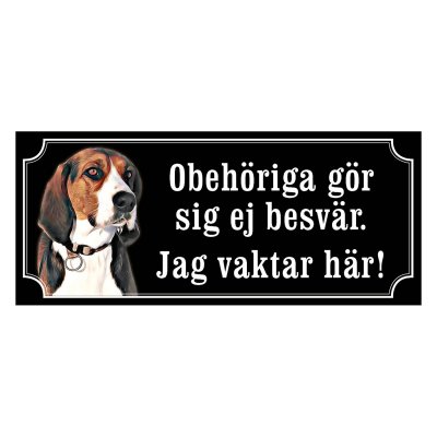 Finsk stövare, hundskylt,