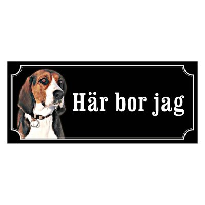 Finsk stövare, hundskylt,