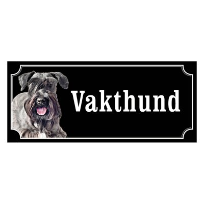 Cesky terrier gammaldags stil emaljskylt hund