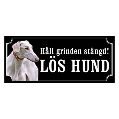 Chart polski gammaldags stil emaljskylt hund
