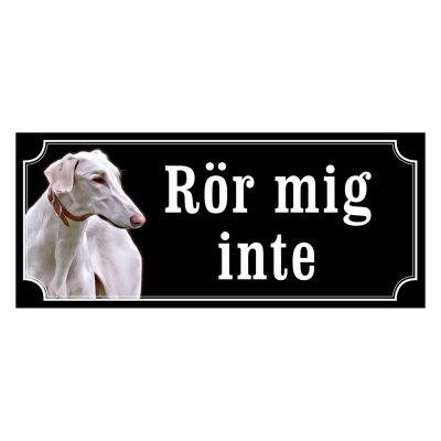 Chart polski gammaldags stil emaljskylt hund
