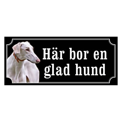 Chart polski gammaldags stil emaljskylt hund