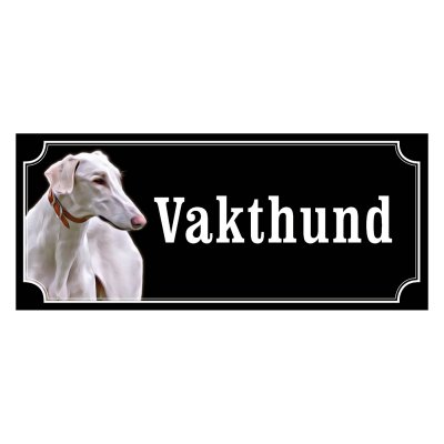 Chart polski gammaldags stil emaljskylt hund