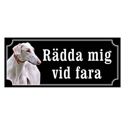 Chart polski gammaldags stil emaljskylt hund