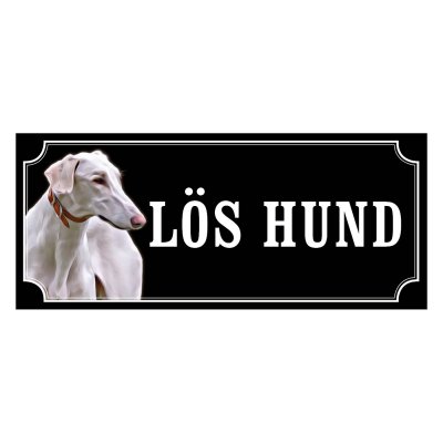 Chart polski gammaldags stil emaljskylt hund