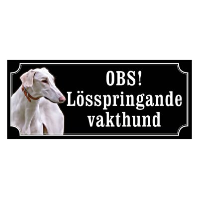 Chart polski gammaldags stil emaljskylt hund