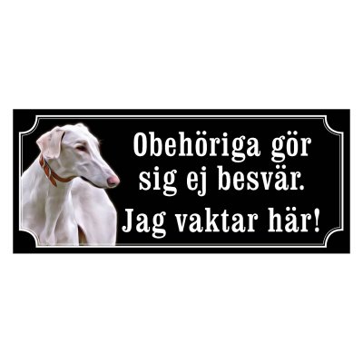 Chart polski gammaldags stil emaljskylt hund