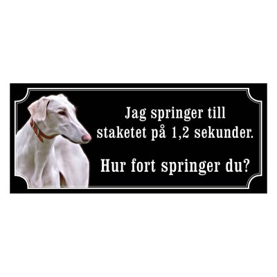 Chart polski gammaldags stil emaljskylt hund