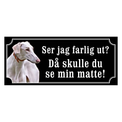 Chart polski gammaldags stil emaljskylt hund