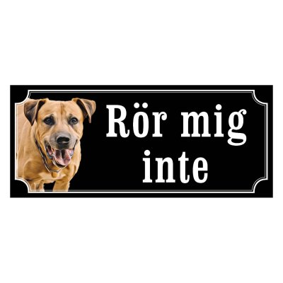 Cimarron uruguayo gammaldags stil emaljskylt hund