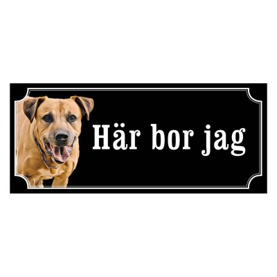 Cimarron uruguayo gammaldags stil emaljskylt hund