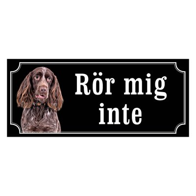 Wachtelhund, hundskylt, skylt hund, Wachtel