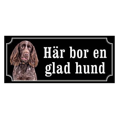 Wachtelhund, hundskylt, skylt hund, Wachtel