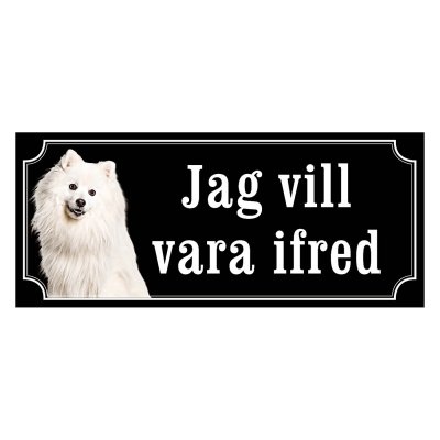 Japansk spets, spets, hundskylt, spets japansk