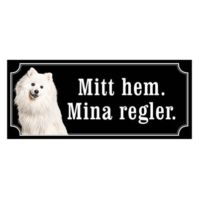 Japansk spets, spets, hundskylt, spets japansk