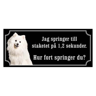Japansk spets, spets, hundskylt, spets japansk