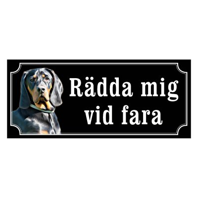 Gonczy polski gammaldags stil emaljskylt hund
