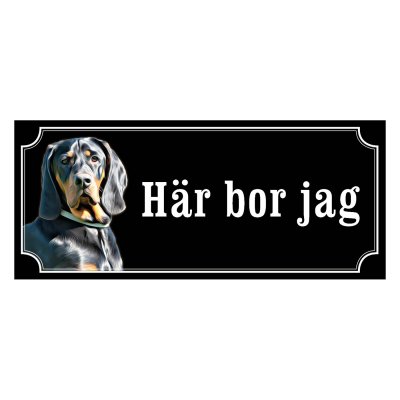 Gonczy polski gammaldags stil emaljskylt hund