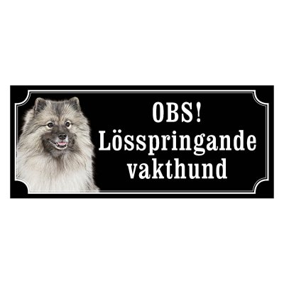 Keeshond hundskylt
