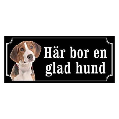 Hamiltonstövare, hundskylt, skylt hund