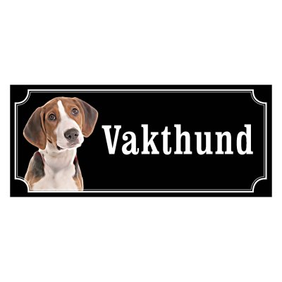 Hamiltonstövare, hundskylt, skylt hund