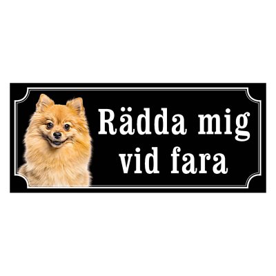 Tysk spets, hundskyltar, gammaldags stil