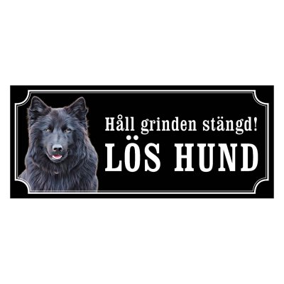 Svensk lapphund, hundskylt, skylt hund
