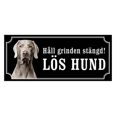Weimaraner, hundskylt, skylt hund,