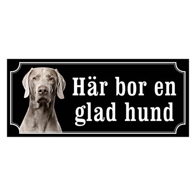 Weimaraner, hundskylt, skylt hund,