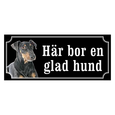 Manchesterterrier hundskyltar i gammaldags stil