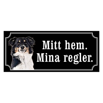 Miniature american shepherd hundskyltar