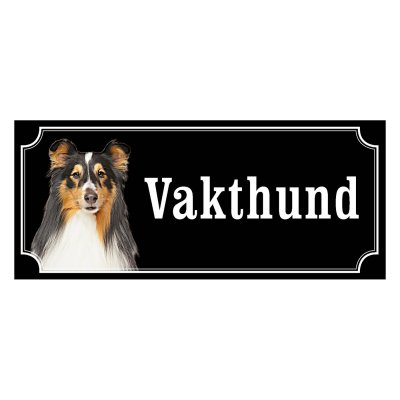Shetland sheepdog hundskylt