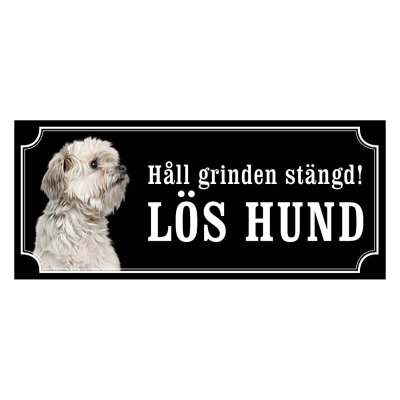 Löwchen hundskylt, gammaldags stil