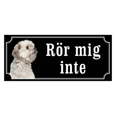 Löwchen hundskylt, gammaldags stil