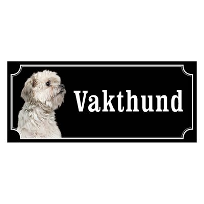 Löwchen hundskylt, gammaldags stil