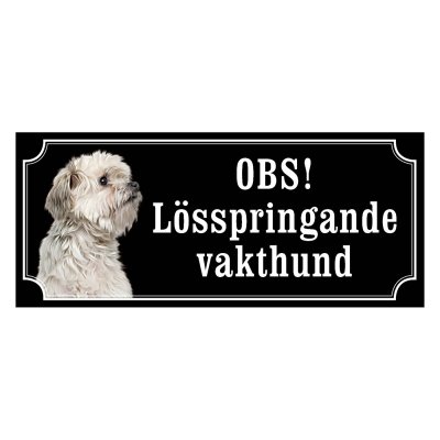 Löwchen hundskylt, gammaldags stil
