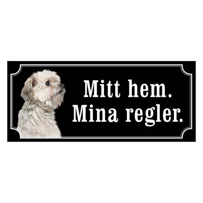 Löwchen hundskylt, gammaldags stil