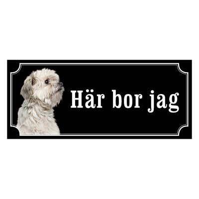 Löwchen hundskylt, gammaldags stil