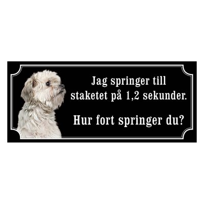 Löwchen hundskylt, gammaldags stil