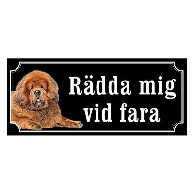 Tibiansk mastiff hundskylt