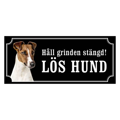 Foxterrier Smooth Hundskylt
