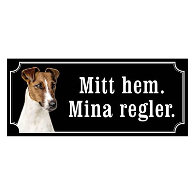 Foxterrier Smooth Hundskylt