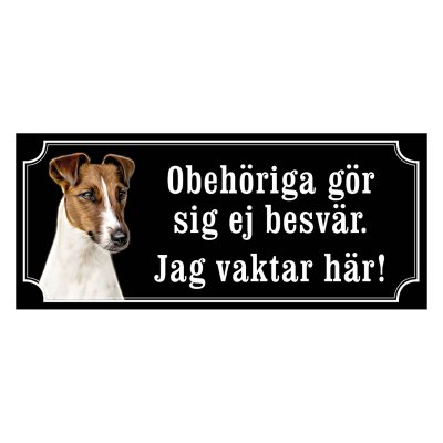 Foxterrier Smooth Hundskylt