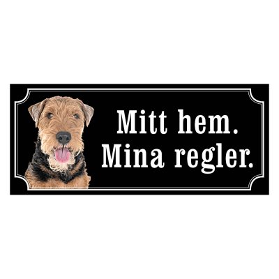 Welshterrier hundskylt