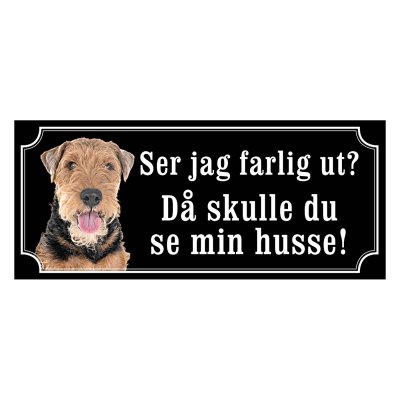 Welshterrier hundskylt